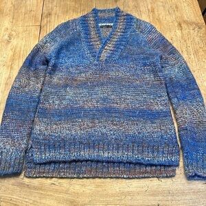 Cozy Vibes: Prana Multi-Color Slub Knit Sweater Size M